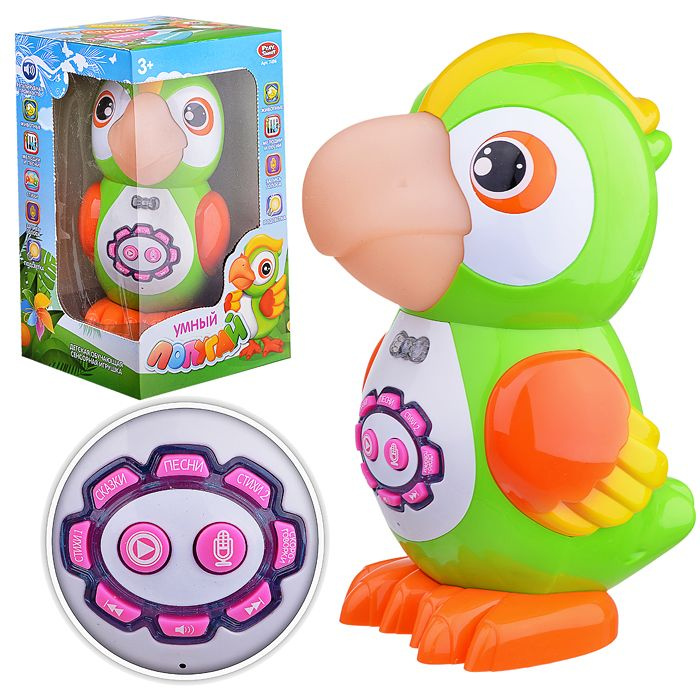 Интерактивная игрушка Обучающий попугай сенсорный в коробке 7496 Play Smart  #1