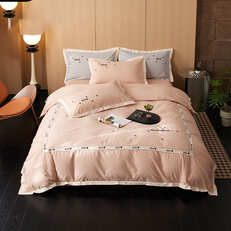 LUOLAI HOME TEXTILE Комплект постельного белья, Хлопок, Односпальный, наволочки 48x74  #1