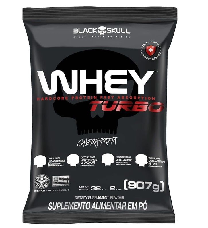 Black Skull, Refil Whey Turbo, Сывороточный протеин, 907 г #1