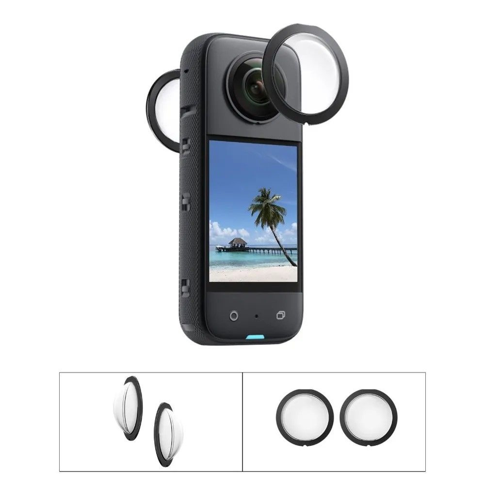 Защитные стекла Redline для Insta360 ONE X3 (полусфера, 2шт), RL635 #1