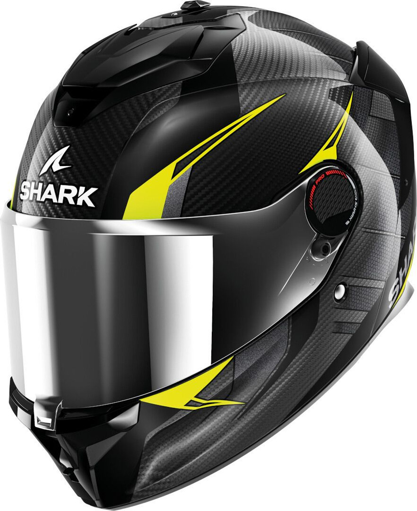 Мотошлем закрытый интеграл SHARK SPARTAN GT PRO KULTRAM CARBON Black/Yellow, XL  #1