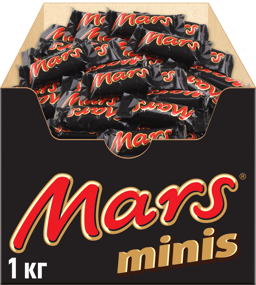 Конфеты шоколадные батончики Mars Minis, 1 кг / Шоколад, нуга, карамель  #1