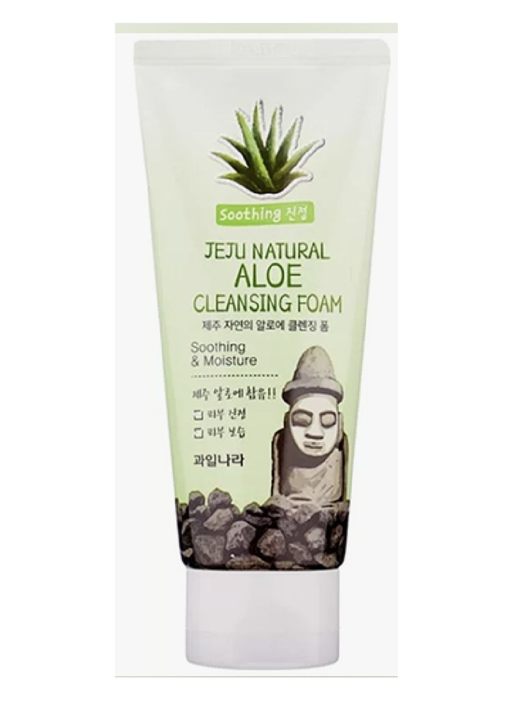Welcos / Пенка Jeju Natural Aloe Cleansing Foam #1