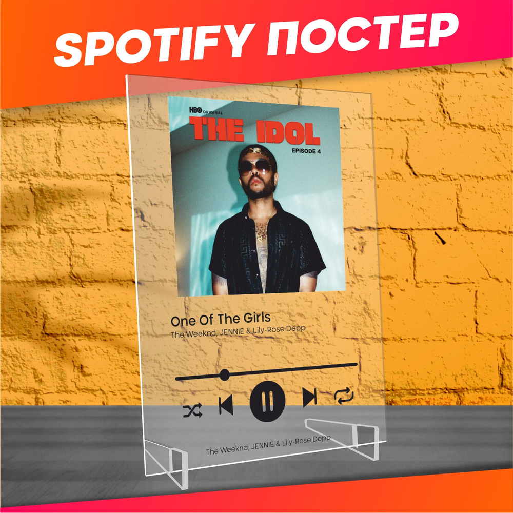 Spotify poster постер The Weeknd Дженни One Of The Girls #1