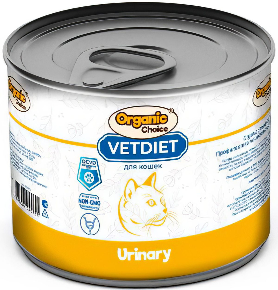 Корм Organic Choice VET Urinary (консерв.) для кошек, профилактика МКБ, 240 г x 12 шт  #1