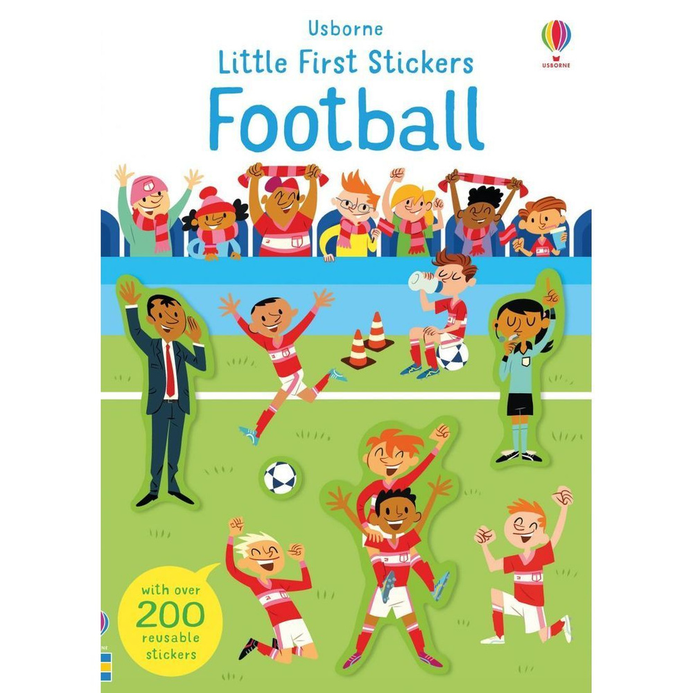 Little First Stickers Football футбол тематическая книга с наклейками  #1