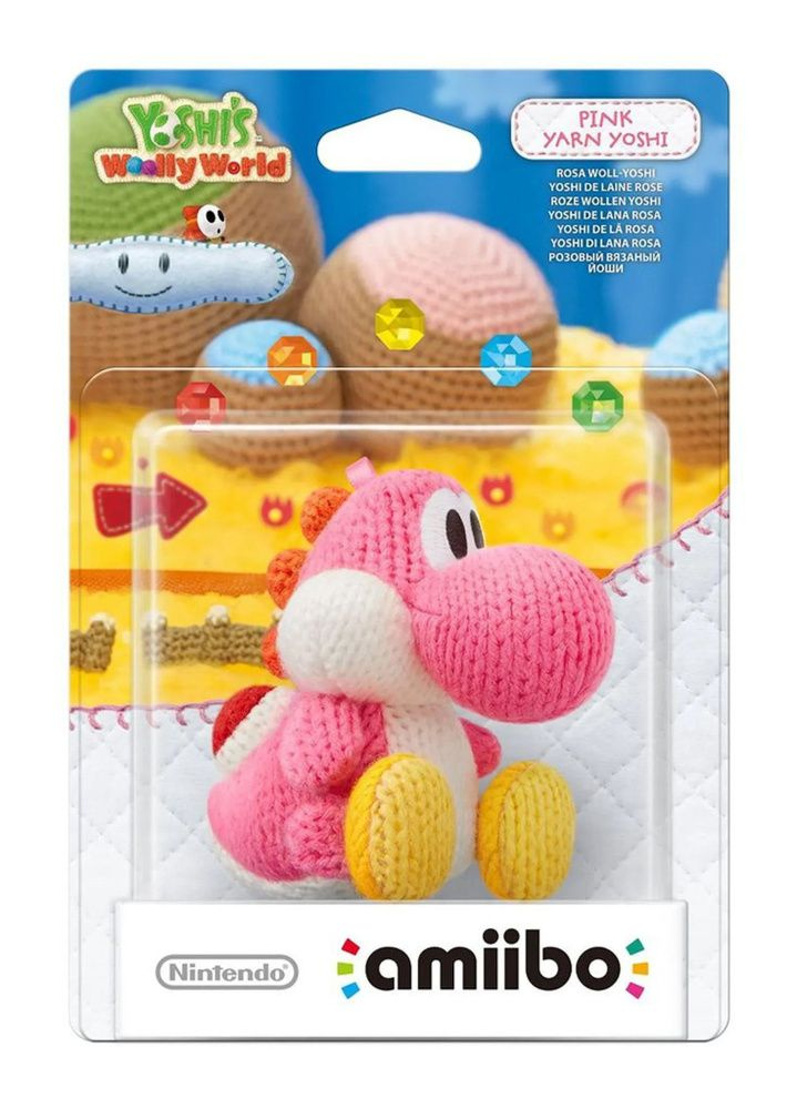 Фигурка Amiibo Розовый вязаный Йоши (Pink Yarn Yoshi) #1