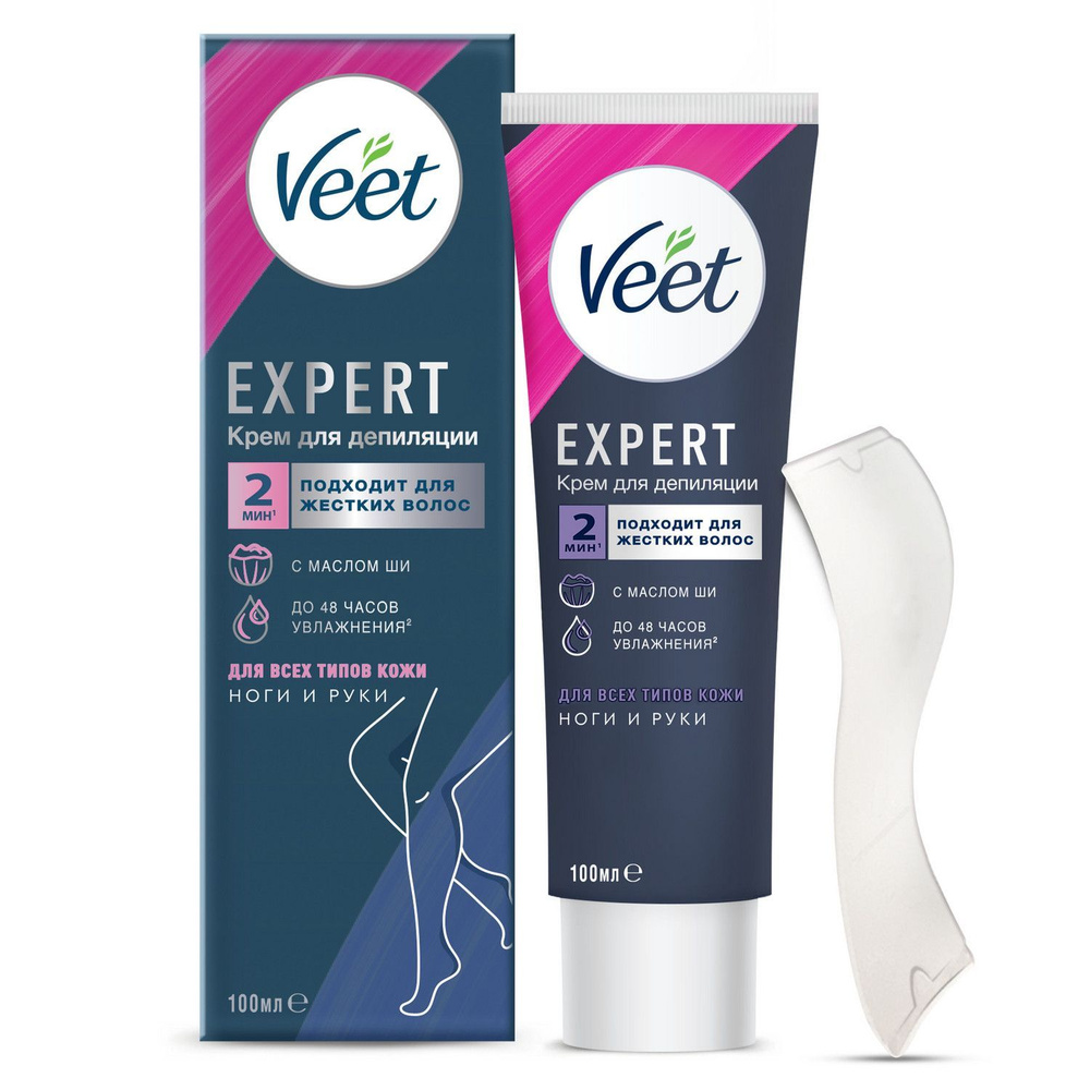 Veet Expert, крем для депиляции для всех типов кожи 100 мл #1