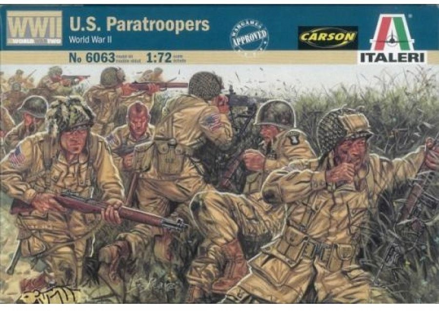 6063 Солдатики U.S.Paratroopers 1/72 #1