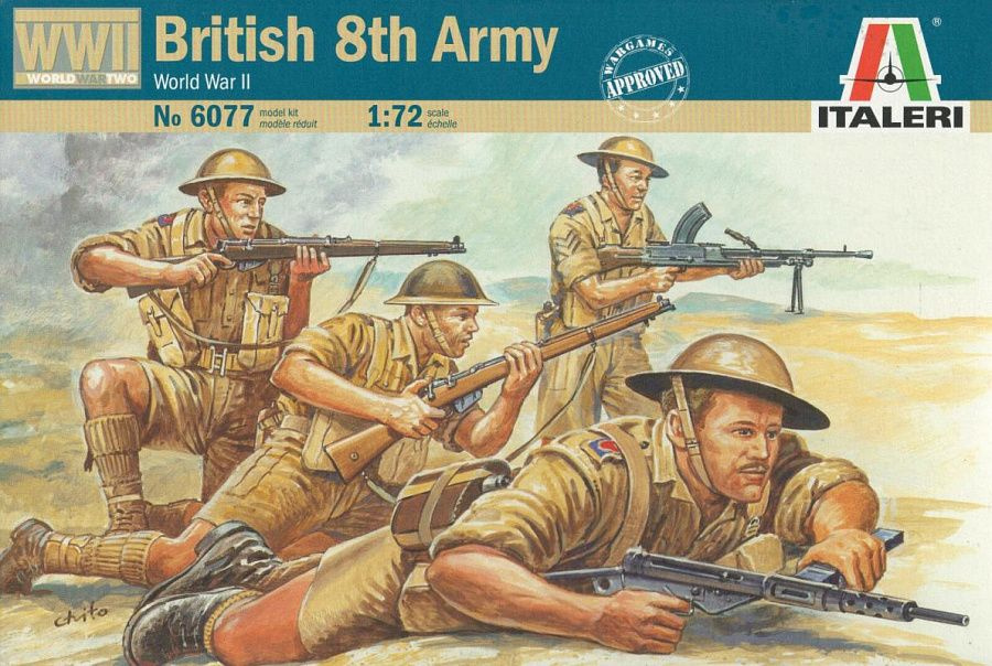 6077 Солдатики Британская 8-я армия 1/72 #1