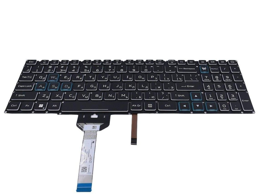 Клавиатура для Acer Predator Helios 300 PH317-55 ноутбука черная с подсветкой  #1