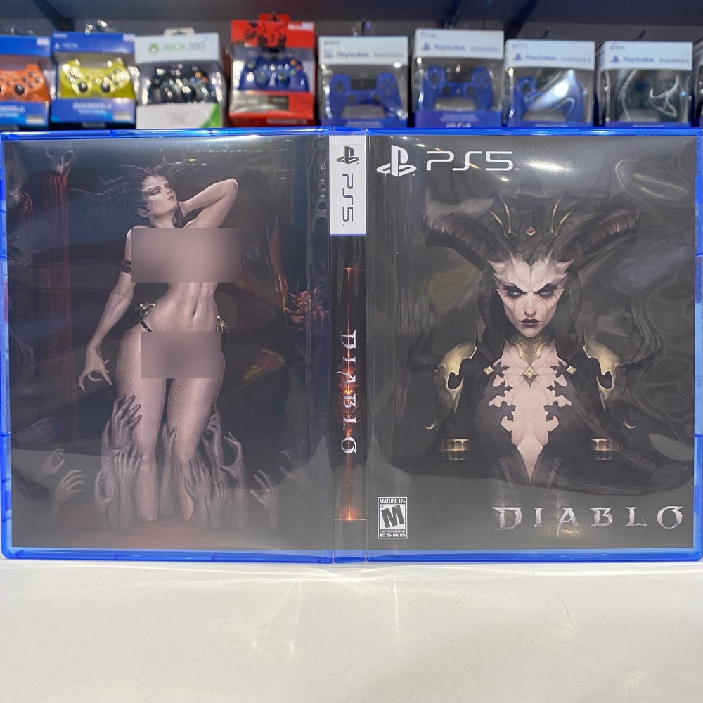 Игра "Diablo" PS5 - Кастомная обложка для диска #1