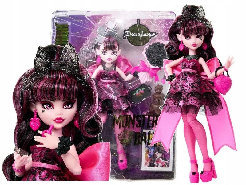 Кукла Monster High Draculaura in Party Dress Monster Ball - Монстр Хай Дракулаура в праздничном платье #1