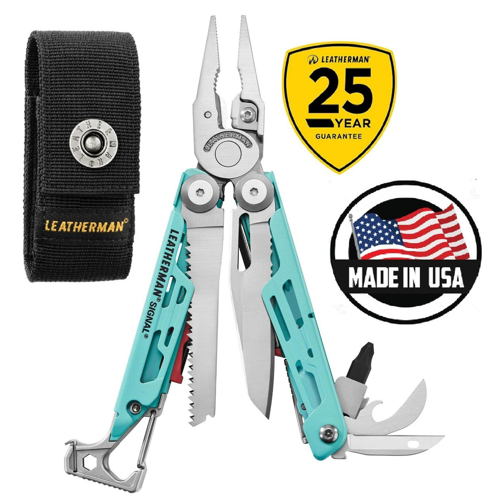 Мультитул LEATHERMAN SIGNAL AQUA SILVER #1