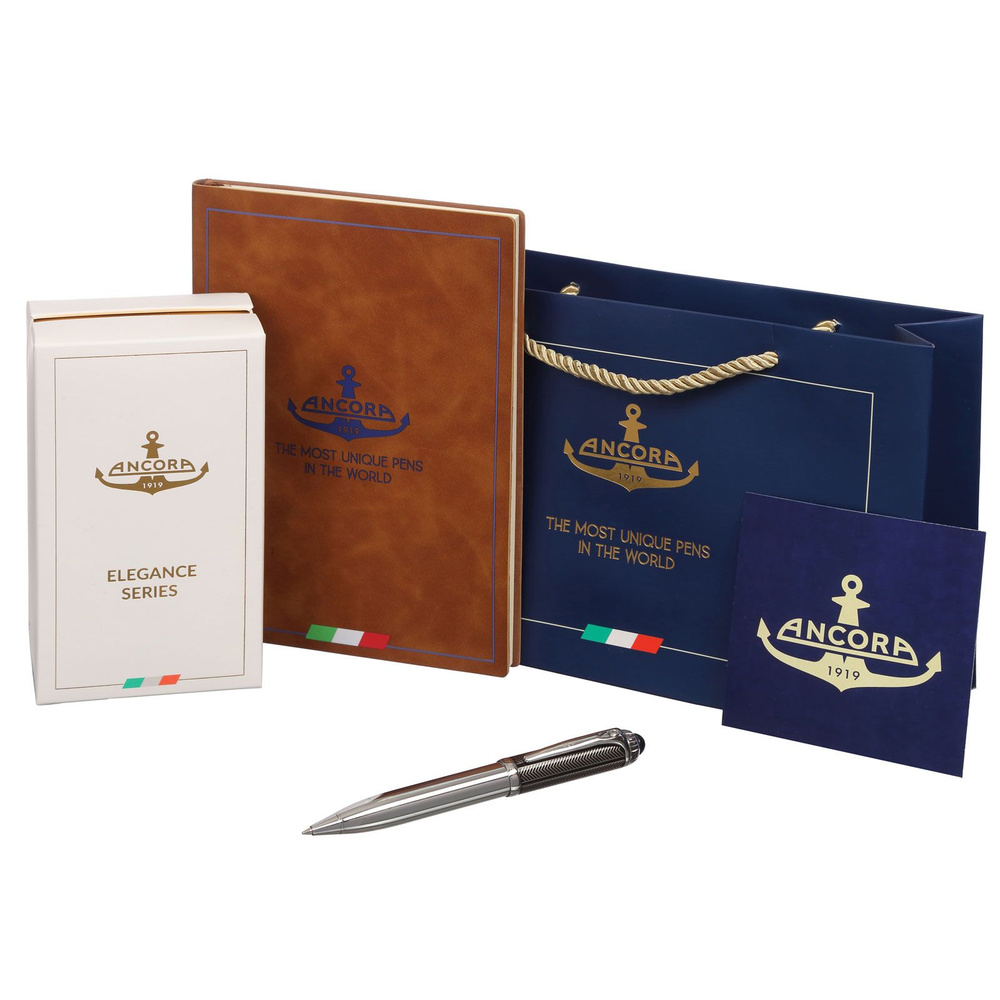 Лимитированная ручка Ancora 1919 Italia "Gatsby" подарочный набор с ежедневником А5 и фирменным пакетом, #1