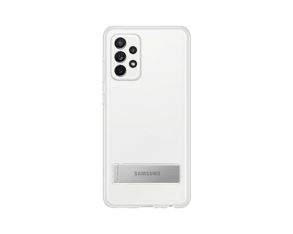 Чехол Samsung Clear Standing Cover A72 белый (EF-JA725) #1