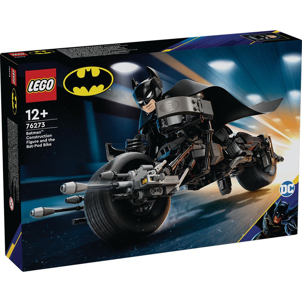 Конструктор LEGO Super Heroes 76273 Сборная фигурка Бэтмена и велосипеда Bat-Pod  #1