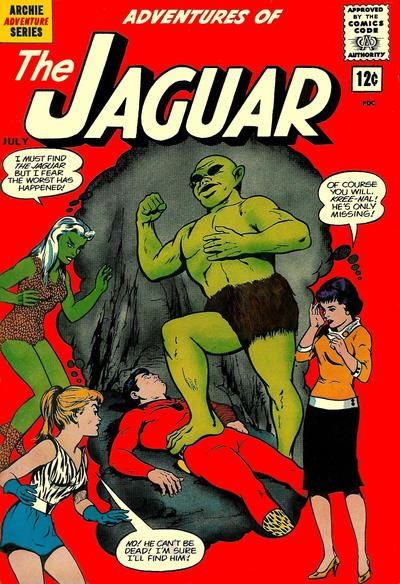 Adventures of the Jaguar #7, 1962. Оригинальный комикс на английском языке  #1