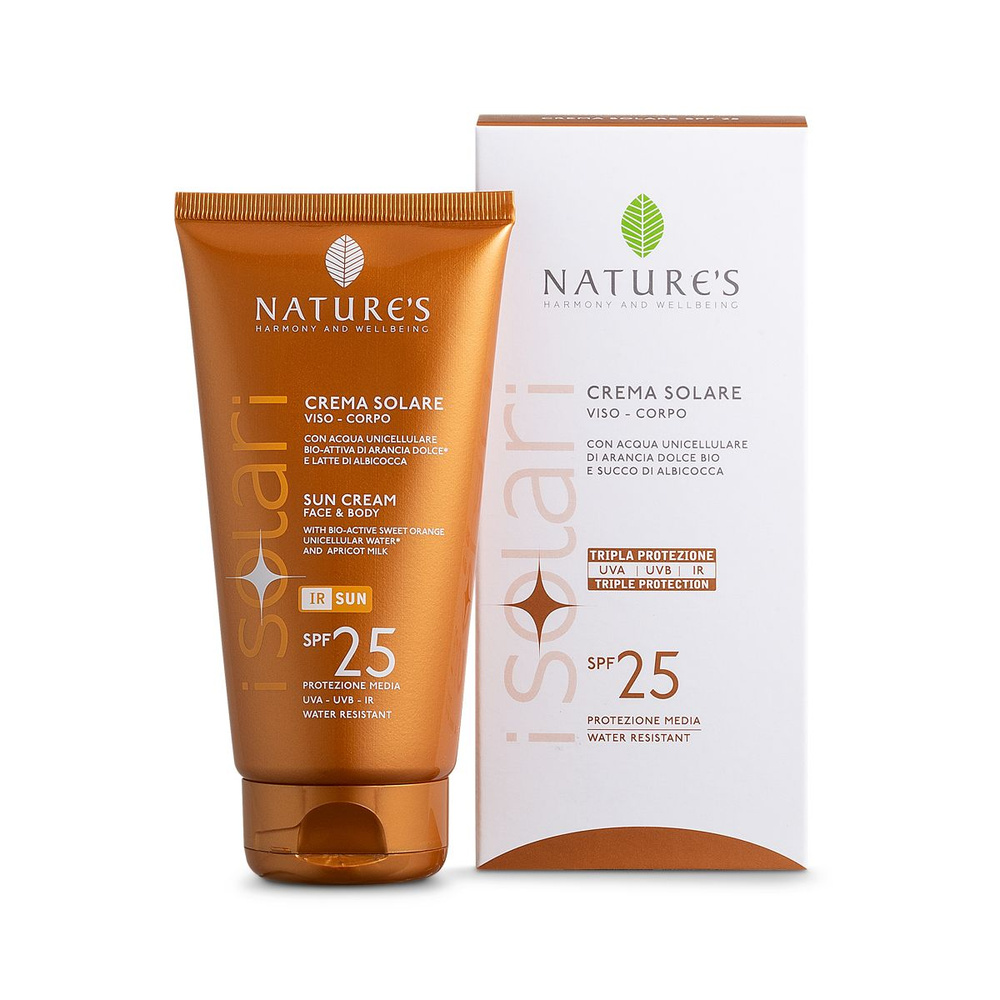 Крем солнцезащитный для лица и тела SPF 25, iSolari Nature's #1