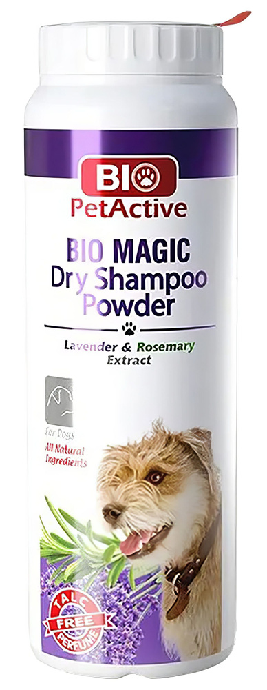 BioPetActive Сухой шампунь Bio Magic Dry Shampoo Powder для собак, пудровый, с экстрактом лаванды и розмарина, #1