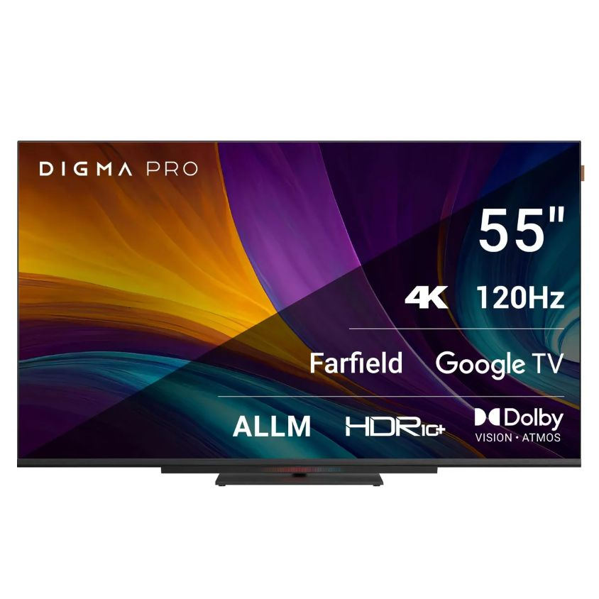 Digma Телевизор Pro UHD 55C 55" Ultra HD, черный #1