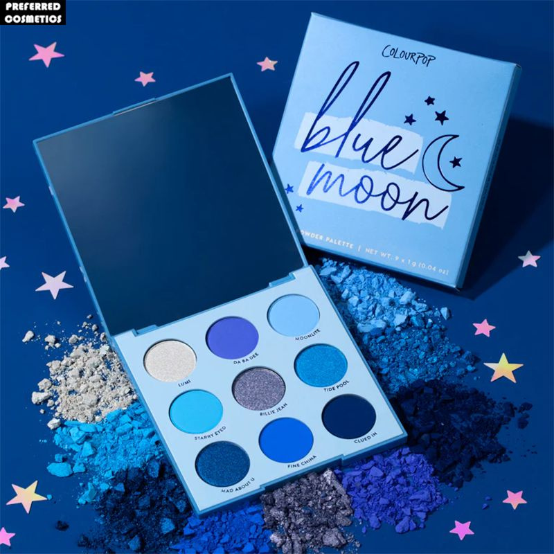 Colourpop - 9-цветная палитра теней для век - Blue Moon #1