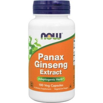 Panax Ginseng 500 мг (экстракт женьшеня) 100 растительных капсул NOW Foods  #1