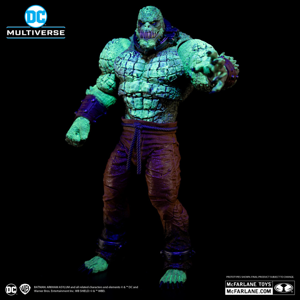 Фигурка mcfarlane toys DC17219 rakham asylum killer croc batman arkham asylum glow in the dark edition #1