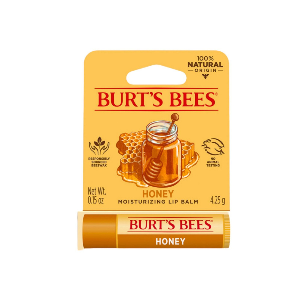 Burts Bees бальзам для губ Увлажняющий с медом #1