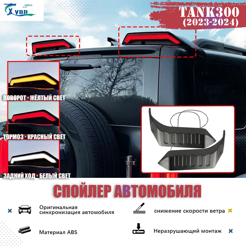 TANK Спойлер автомобиля, TANK 300 Спойлер автомобиля*2 мм, 2 шт.  #1