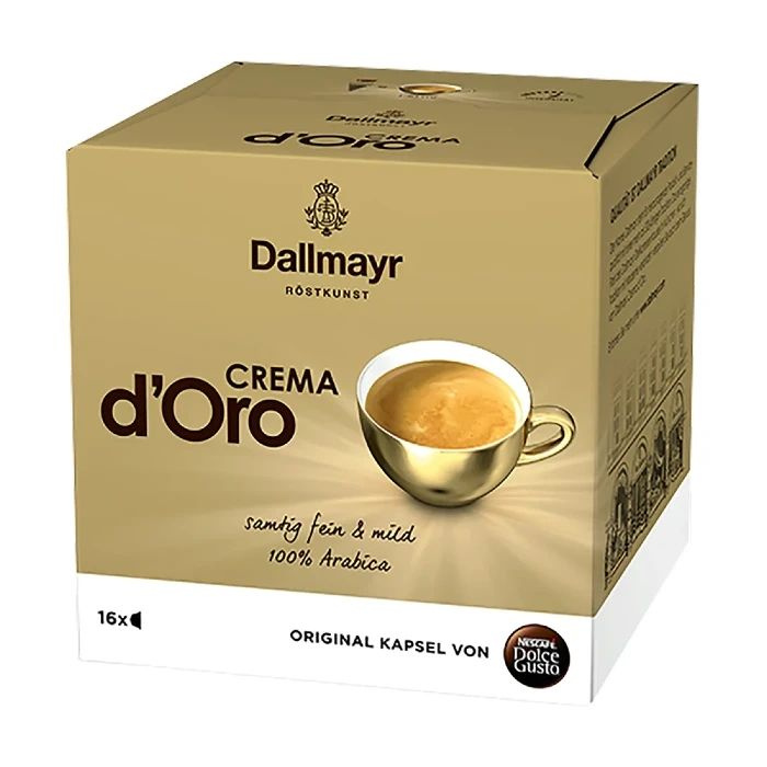 Капсулы для кофемашин Dolce Gusto Nescafe Dallmayr Crema d'Oro, 16 шт #1