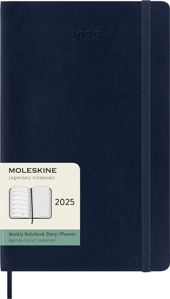 Еженедельник на 2025 год Moleskine CLASSIC SOFT DSB2012WN3 13x21 см, мягкая обложка, синий  #1