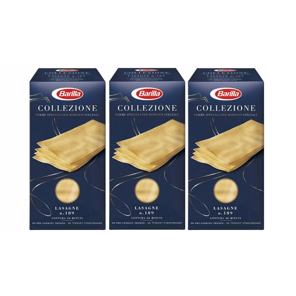 Набор из 3шт. Макаронные изделия Barilla сollezione lasagne bolognesi 500 г  #1