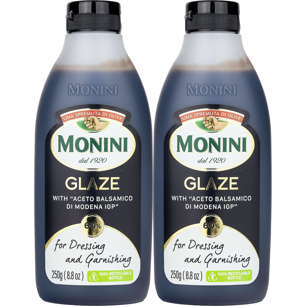 Соус Monini Glaze бальзамический 60% 250 г, набор: 2 штуки #1