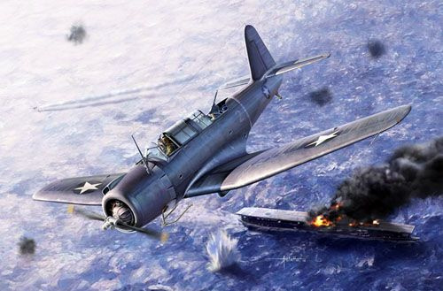 Сборная модель "Самолет SB2U-3 Vindicator "Battle of Midway"" (1:48), артикул 12324  #1