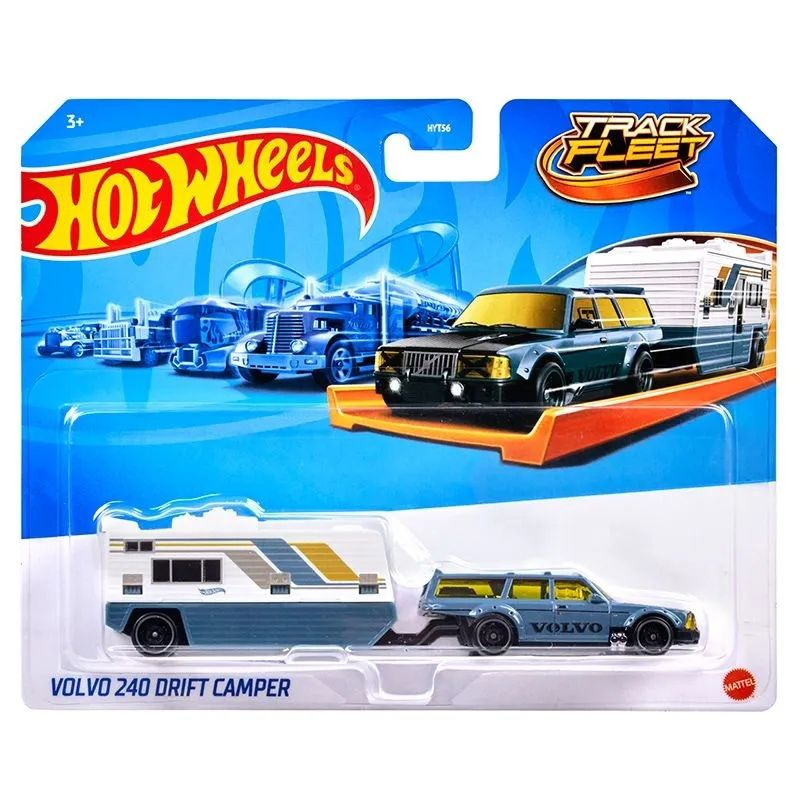 Машинка Трейлер Hot Wheels серия Track Fleet - VOLVO 240 DRIFT CAMPER #1