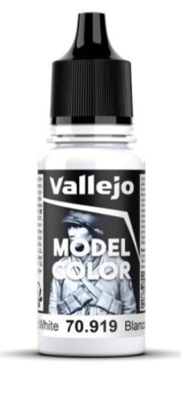 Краска Vallejo серии Model Color - Cold White (17 мл) #1