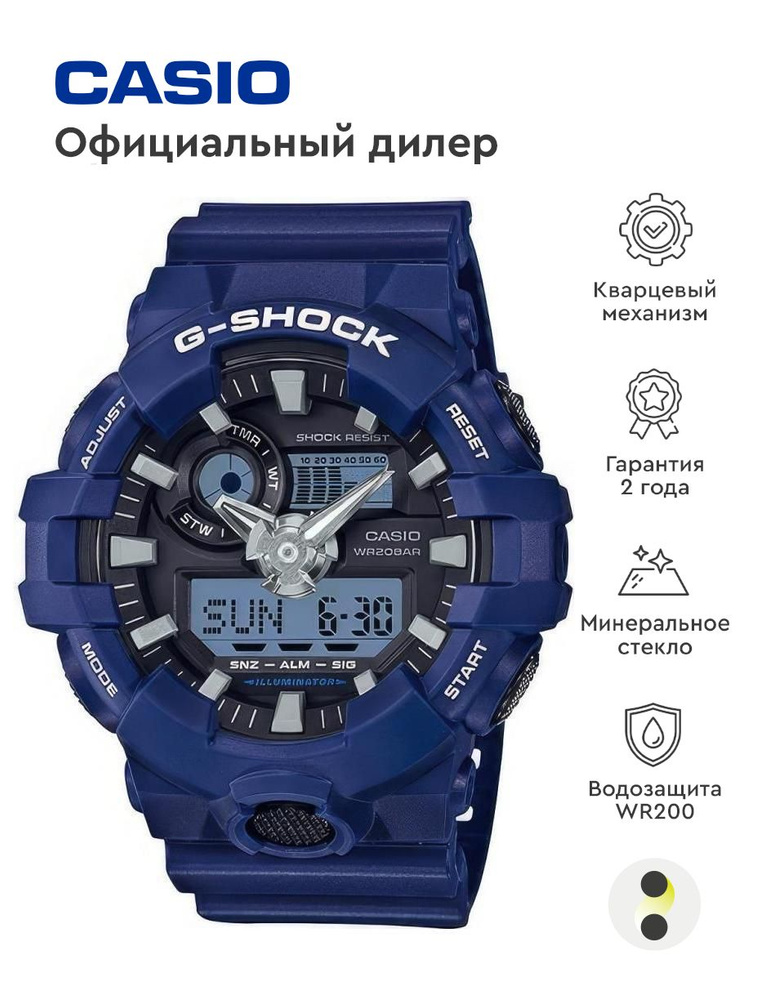 Мужские наручные часы Casio G-Shock GA-700-2A #1