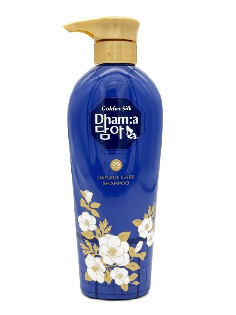 LION Восстанавливающий шампунь для тонких волос Dhama damage care shampoo, с цветочным ароматом, 400 #1