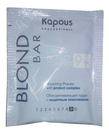 Kapous Blond Bar Обесцвечивающая пудра с защитным комплексом 9+, 30 г/  #1