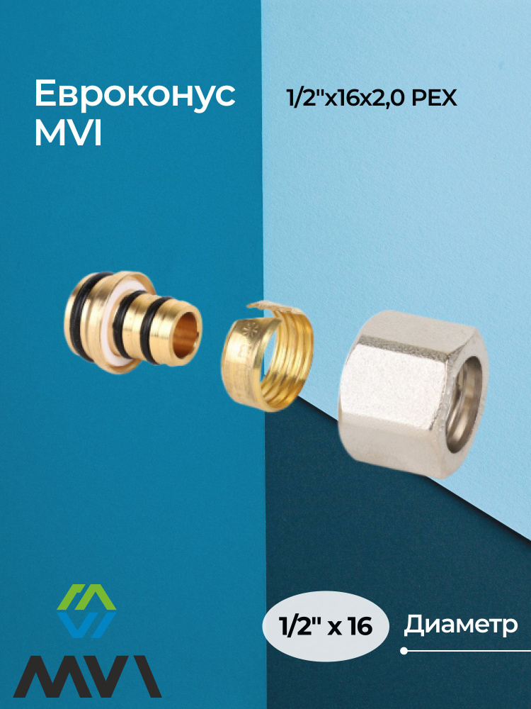 Евроконус MVI PEx1/2"х16х2.0 #1