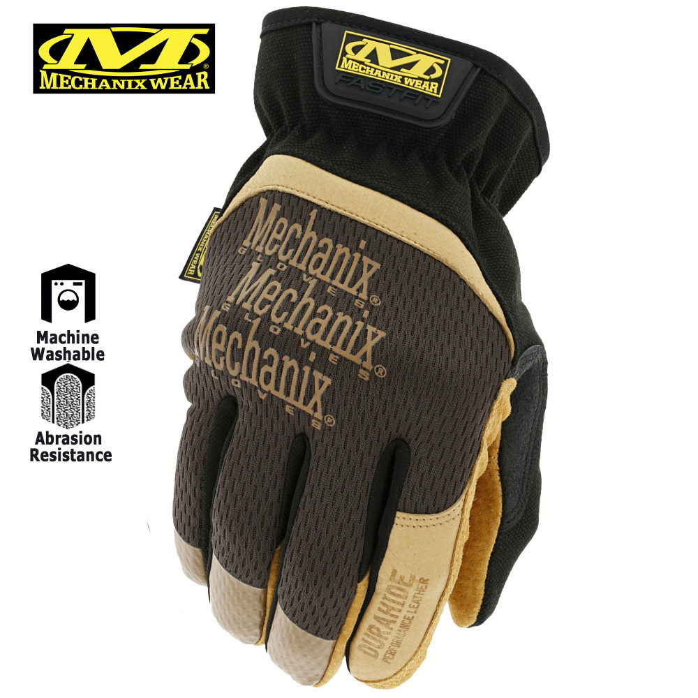 Перчатки MECHANIX Work Leather FastFit Brown, р.M #1