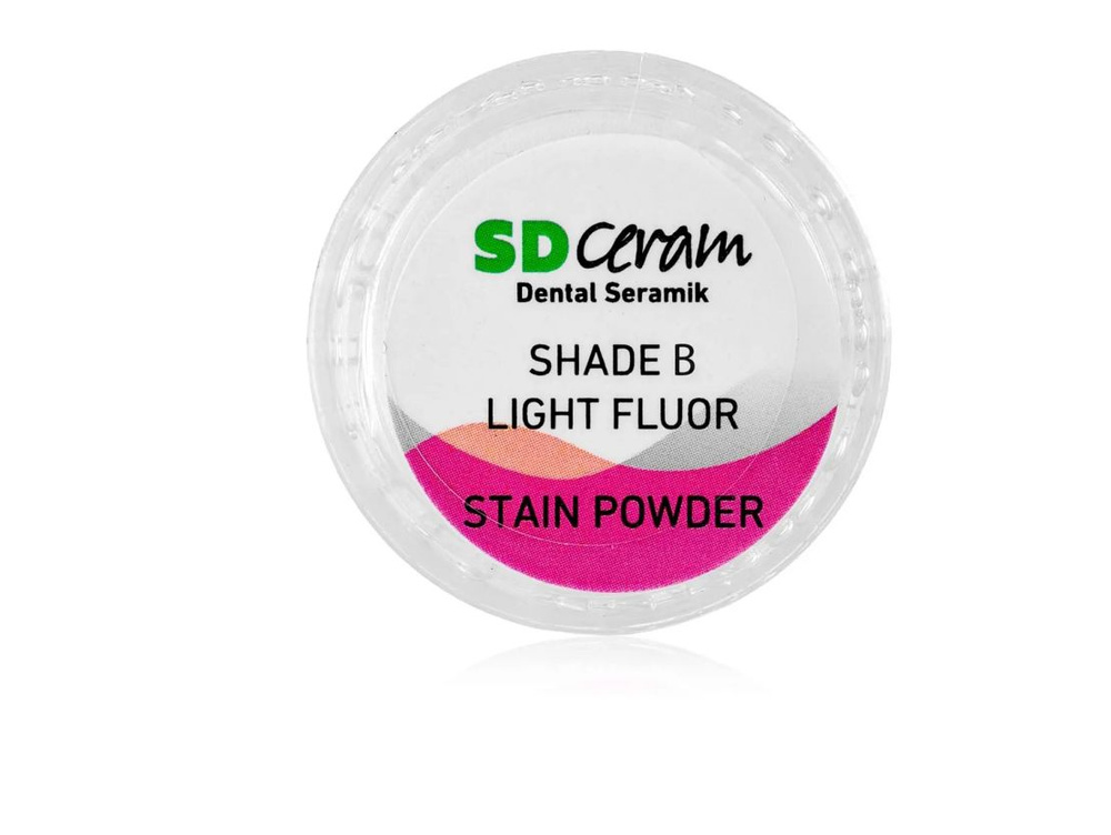 Порошковый краситель SD Ceram Stain powder Shade B Light Fluor 3g #1