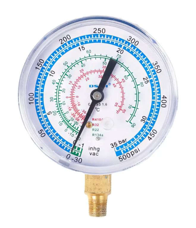 Мановакуумметр DSZH WK-8004L (R22, R32, R134, R410) 80мм #1