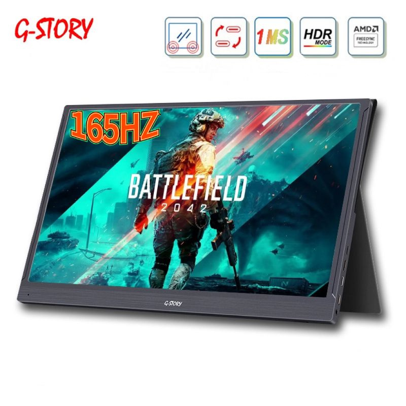 G-Story 15.6" Монитор G-STORY GST56 15,6-дюймовый внешний игровой монитор,(1920*1080) 165 Гц, 300 кд/м2 #1