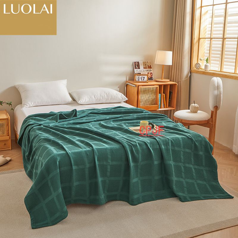 LUOLAI HOME TEXTILE Детский плед Хлопок, Пряжа, длина 200 см, ширина 150 см.  #1