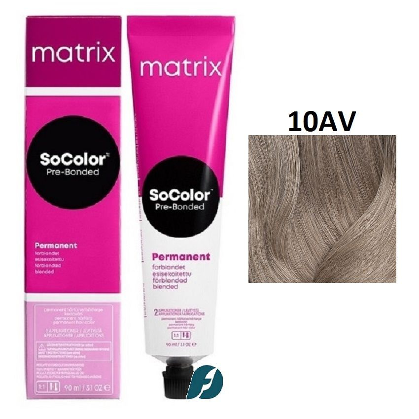 Matrix SoColor 10AV Крем-краска стойкая для волос Очень-очень светлый блондин пепельно-перламутровый, #1