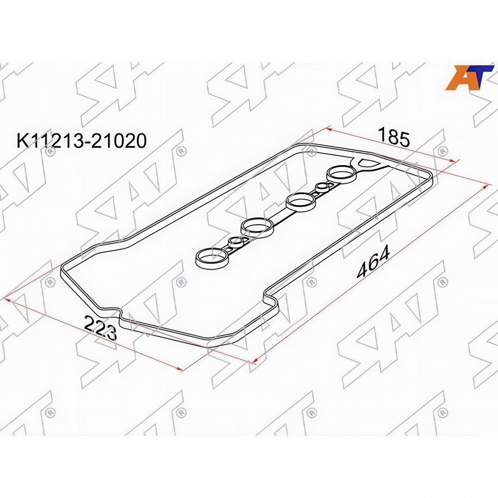 Прокладка клапанной крышки для Тойота 1NZ-FE, 04- NCP91, NZE14, NZE15, NZT26 Toyota SAT K11213-21020 #1