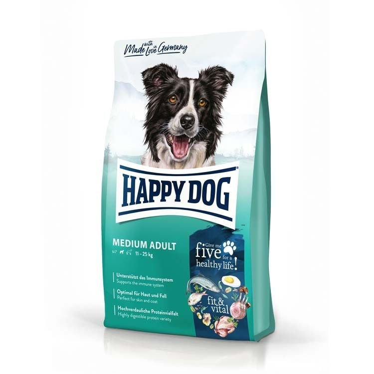 HAPPY DOG Fit&Vital Medium Adult Сухой корм для взрослых собак средних пород от 11 до 25 кг с нормальным #1