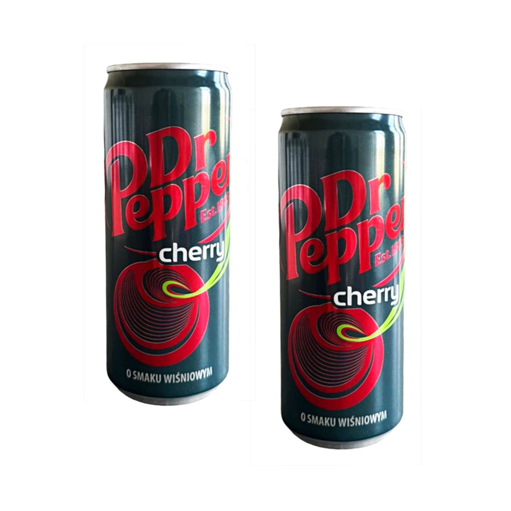 Напиток безалкогольный газированный Dr. Pepper Cherry, 2 шт. по 330 мл  #1